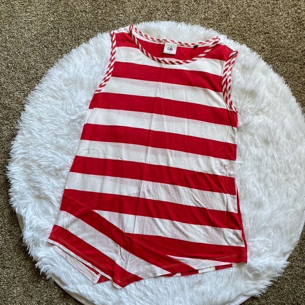 ‎Cabi Tank Top Striped Womens Size Small